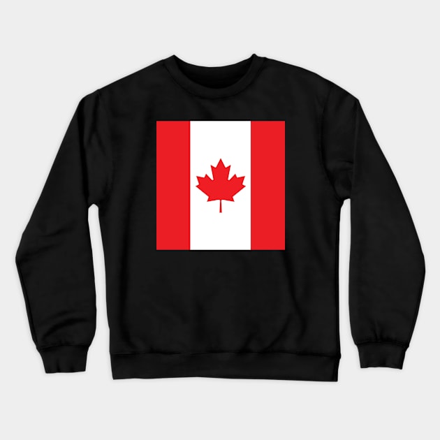 Canadian Flag, Maple Leaf Canada Country Pride, Canadian Patriotic Gift For Men, Women & Kids Crewneck Sweatshirt by Art Like Wow Designs